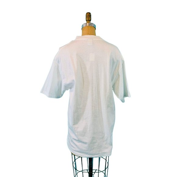 Vintage 90s Kitten Tee Womens XL DEADSTOCK Diamond Dust Graphic T Shirt - Picture 10 of 10